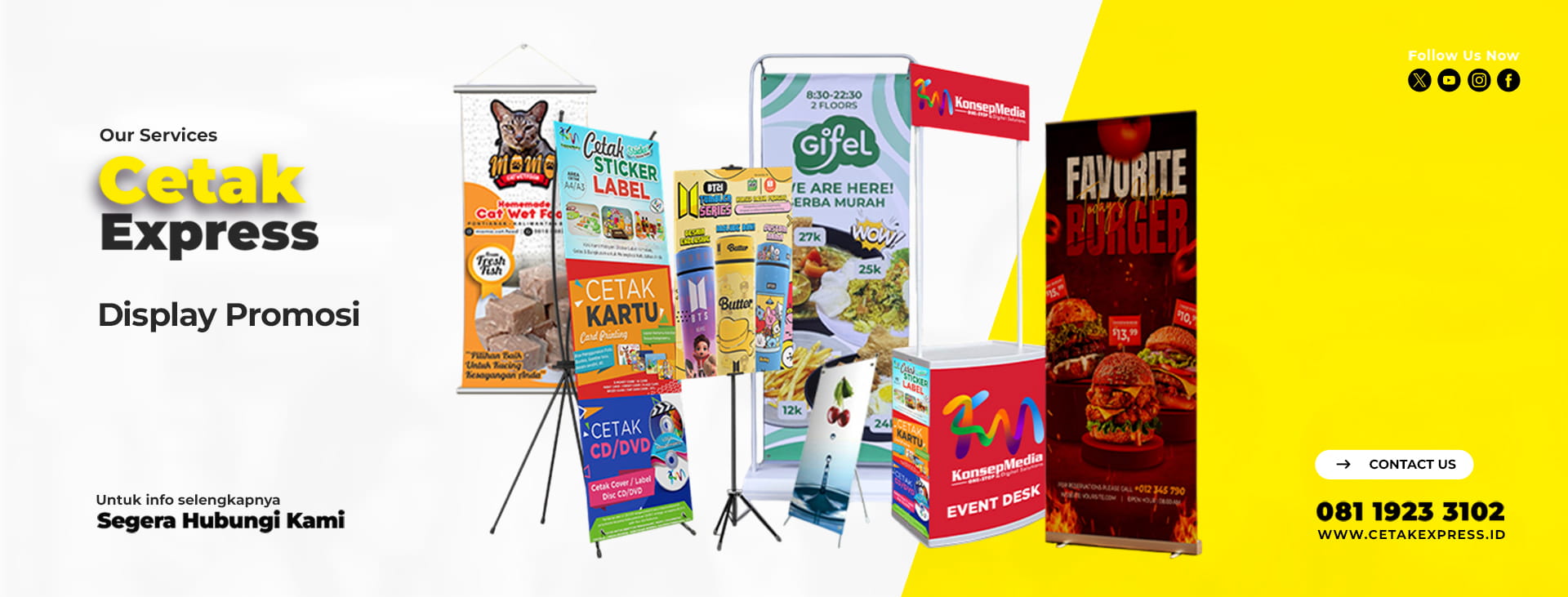 Desain Produk Cetak Express Display Promosi