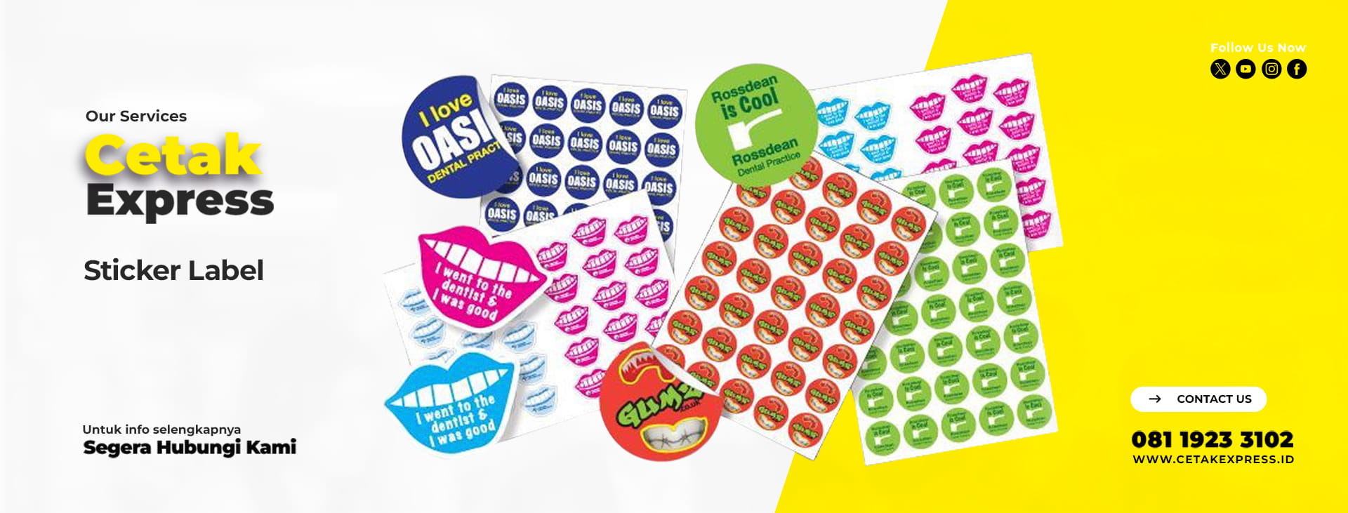 Desain Produk Cetak Express Sticker Label